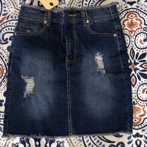 Denim Blvd denim skirt